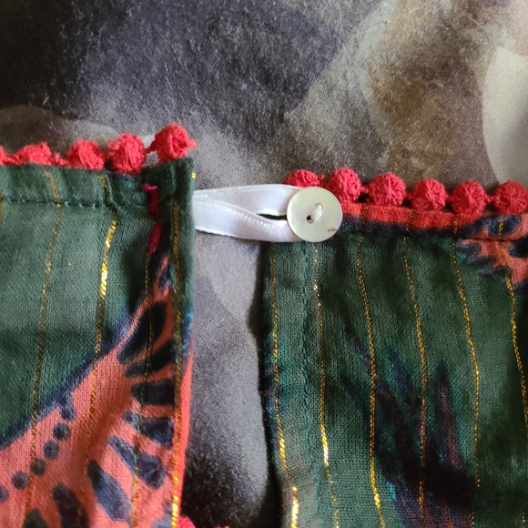 SOLD Rachel Zoe Boho Bird Blouse - M - Picture 9 of 10